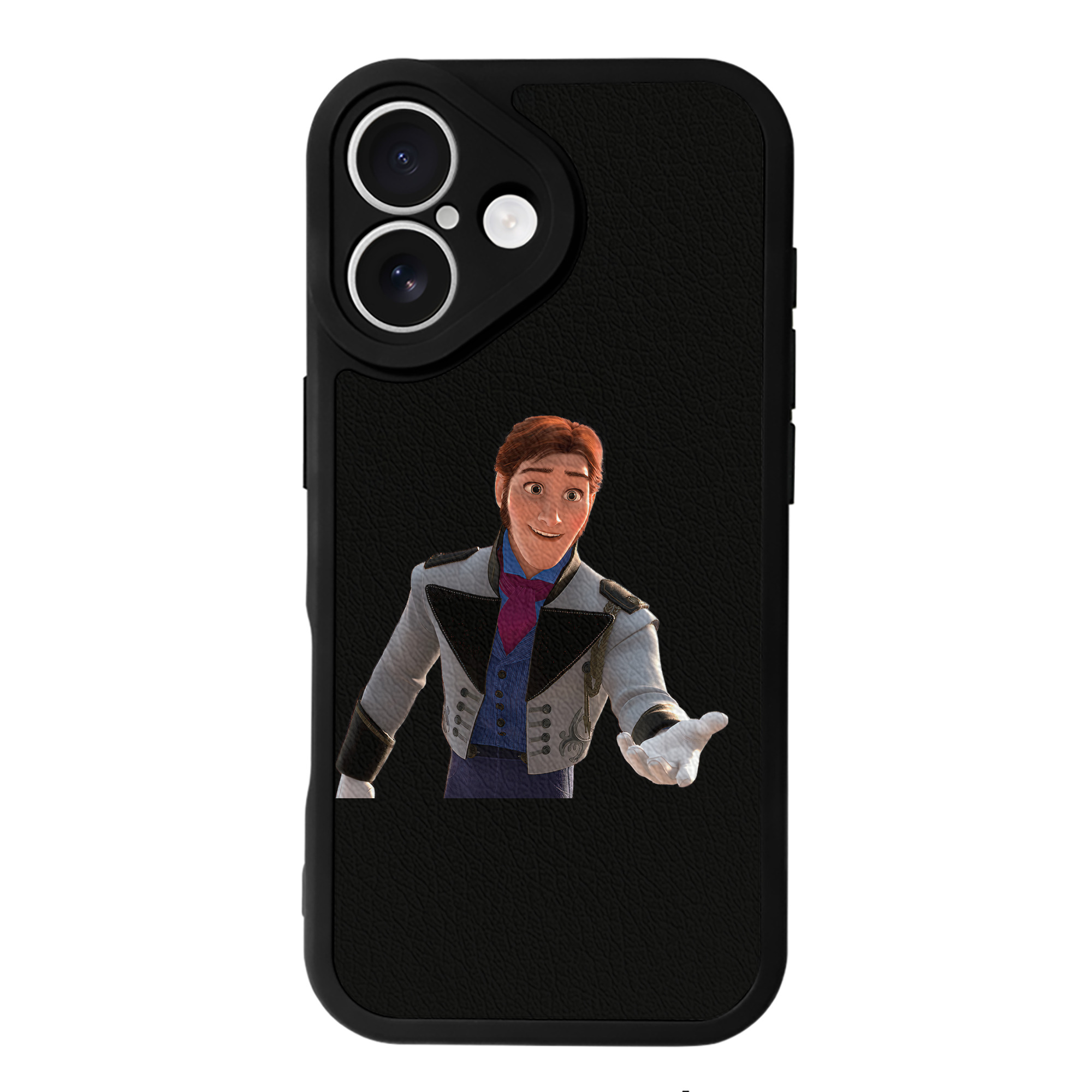 （画像用） アナと雪の女王 アンナ エルサ Frozen Anna Elsa 【iPhone 16シリーズ対応】シリコンスマホケース（レザー調） 材質：シリコン